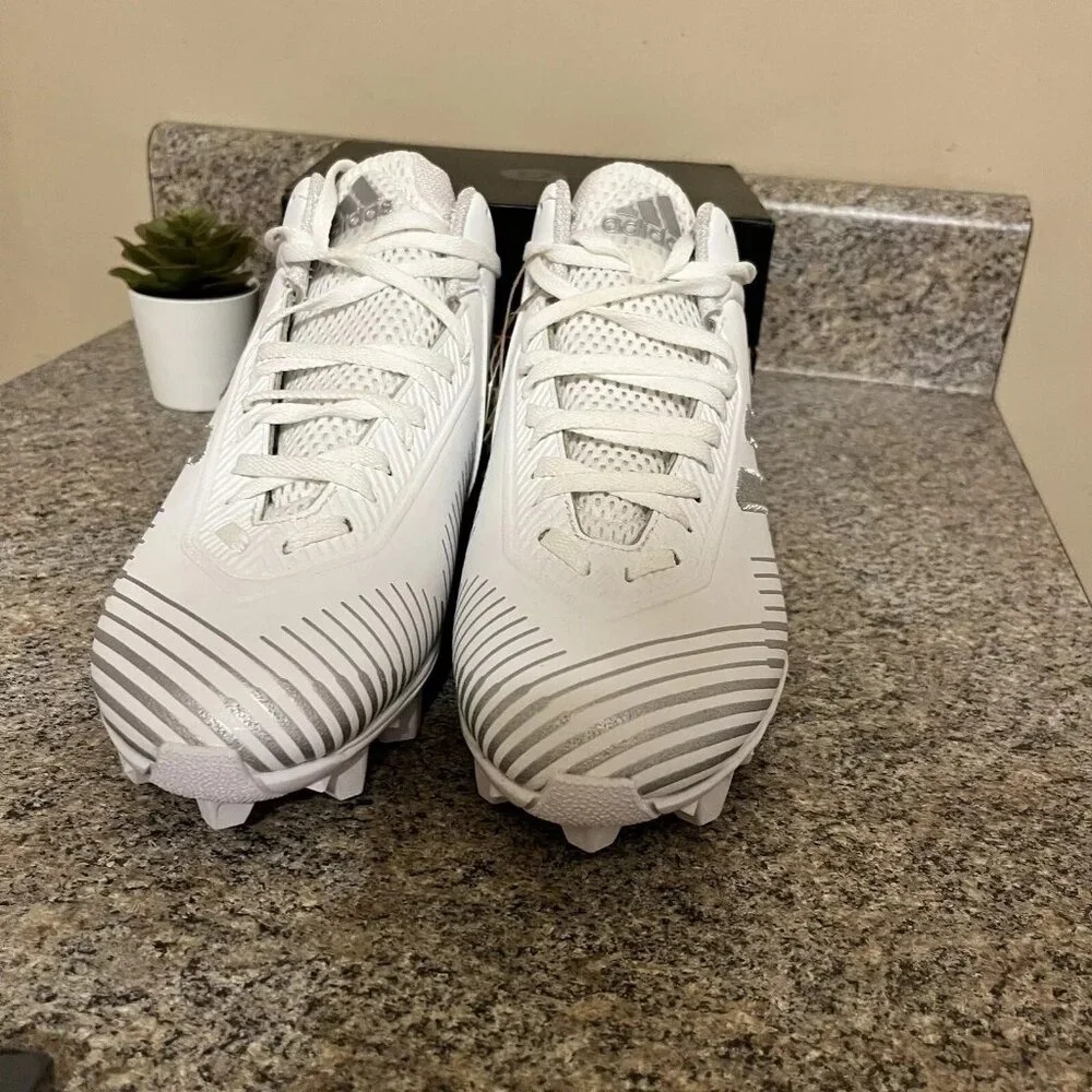 Adidas Freak MD 20 Size 12‎ Football Cleats White Silver FW3576